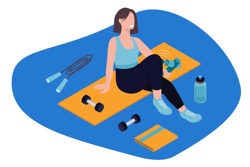 Massagegun bij sport